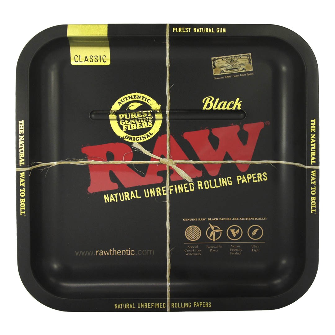 Raw Bandeja Square Black cuadrada
