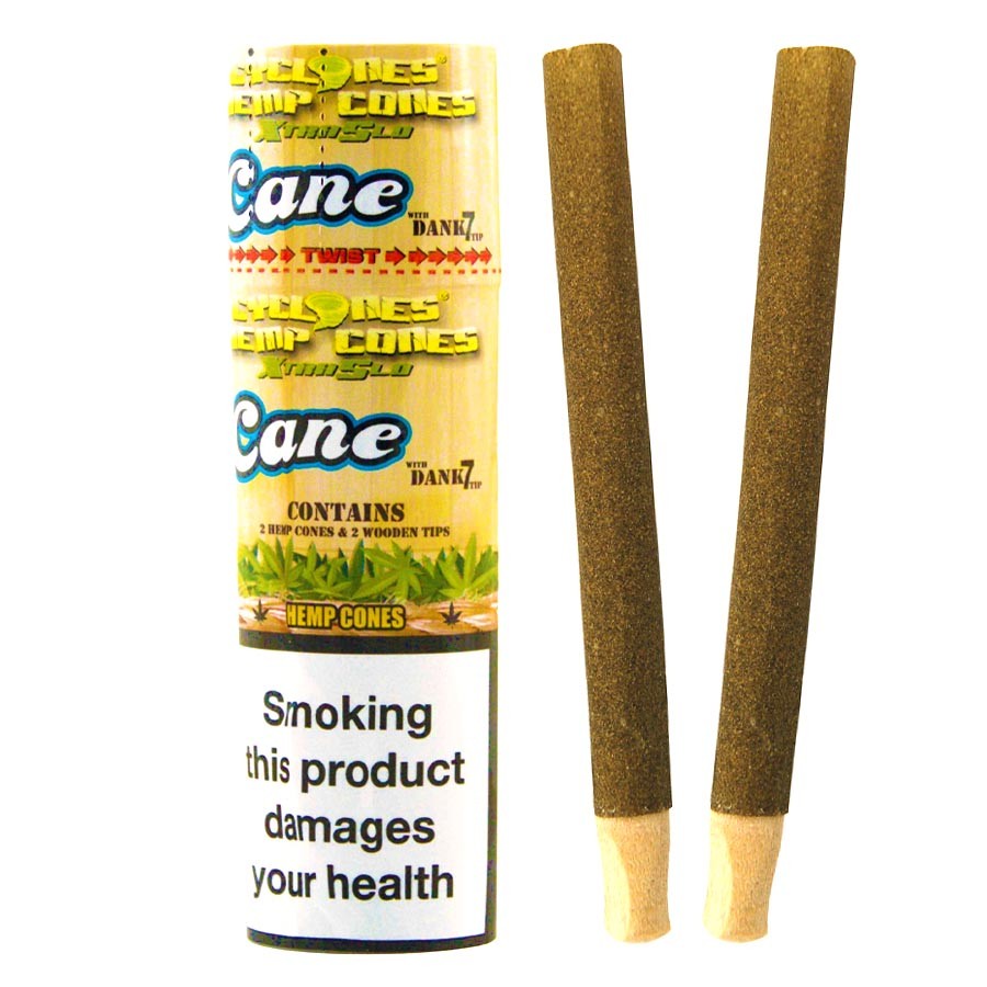 Cyclones Xtra Slow Wrap Hemp Cones - Sugar Cane