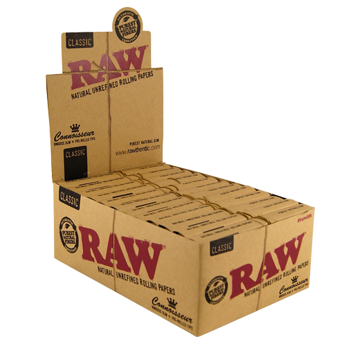 caja Raw Classic Connoisseur King Size Prerolled 