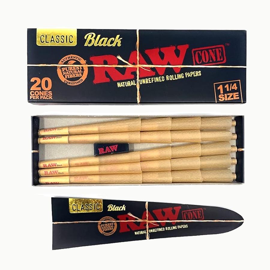 Raw Black Cone 1.1/4 - 20 Conos