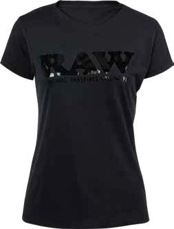 Camiseta Raw Mujer Black Black 