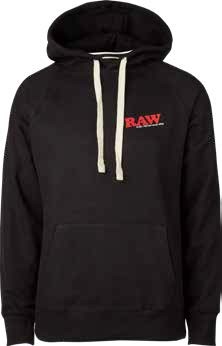 Sudadera Raw negra para hombre 