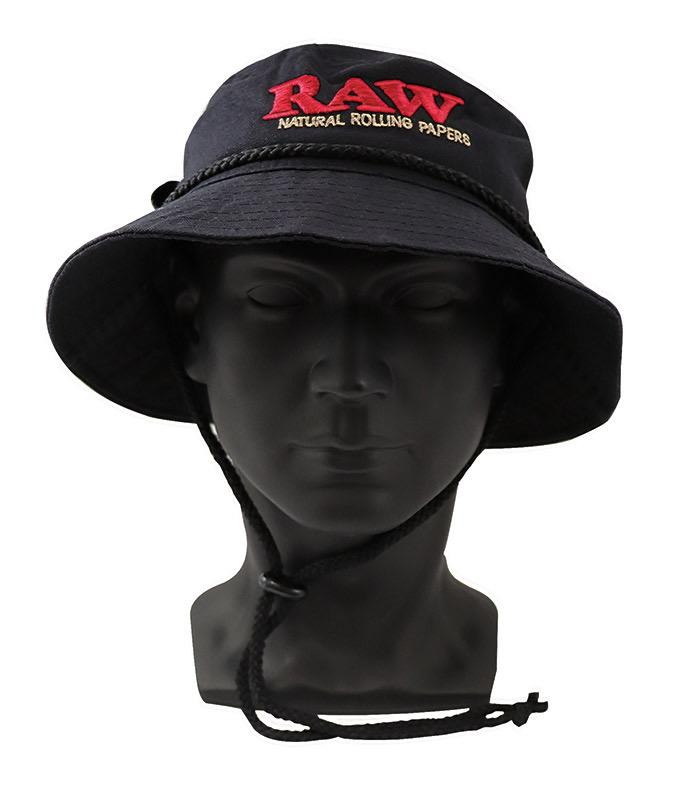 Raw Bucket Hat Negro 