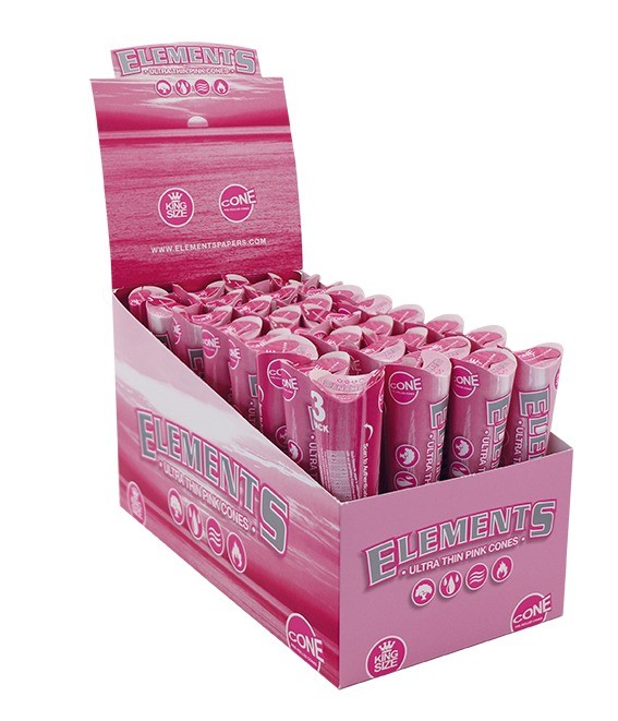 Elements Pink KS Conos 3PK