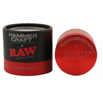 Grinder Raw X Hammercraft - 4 partes Rojo
