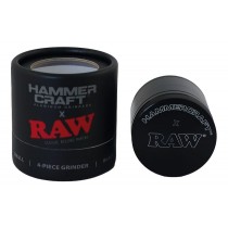 Grinder Raw X Hammercraft - 4 partes Negro