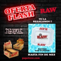 Raw King Size Slim + Raw Tips = Regalo Bandeja Flotante RAW