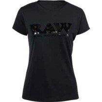 Camiseta Raw Mujer Black Black 