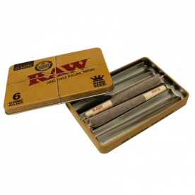 Raw Tin Cone/Caja metal 6 Conos