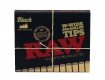Raw Black Tips Prerolled Wide