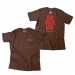 Camiseta Raw Brazil Livin Marrón
